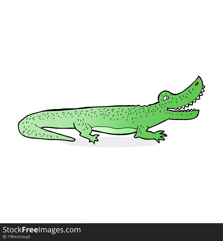 Cartoon Happy Crocodile