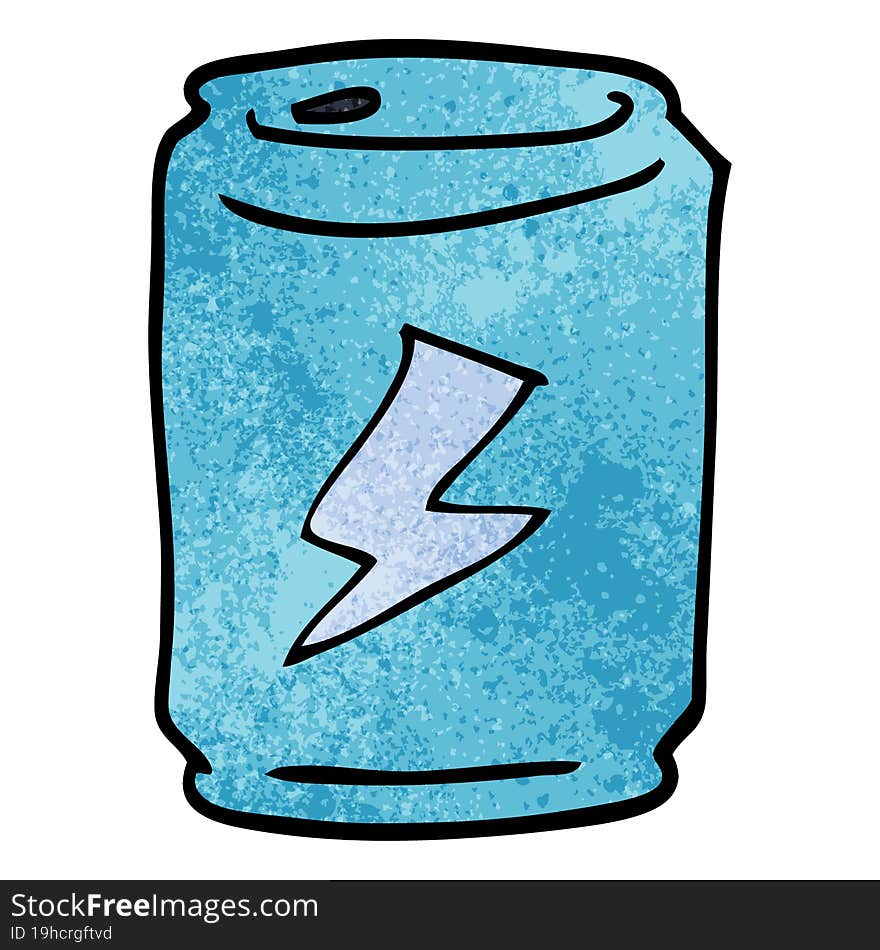 cartoon doodle of a can