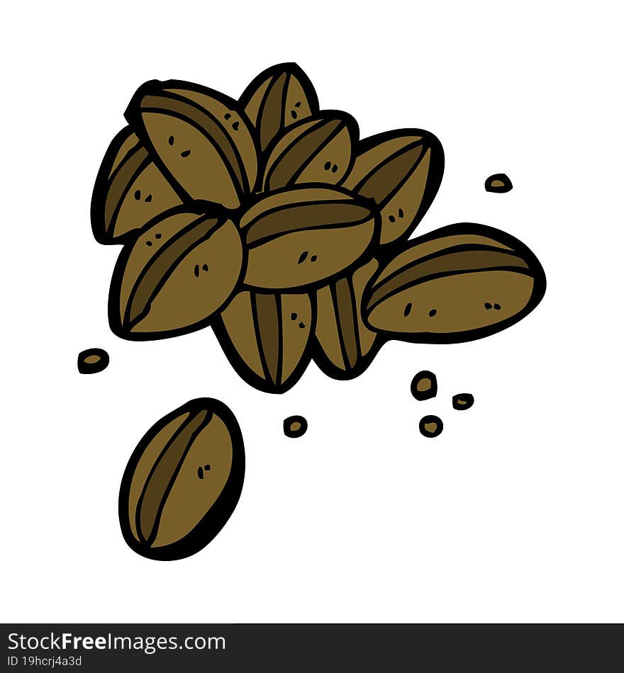 cartoon coffee beans