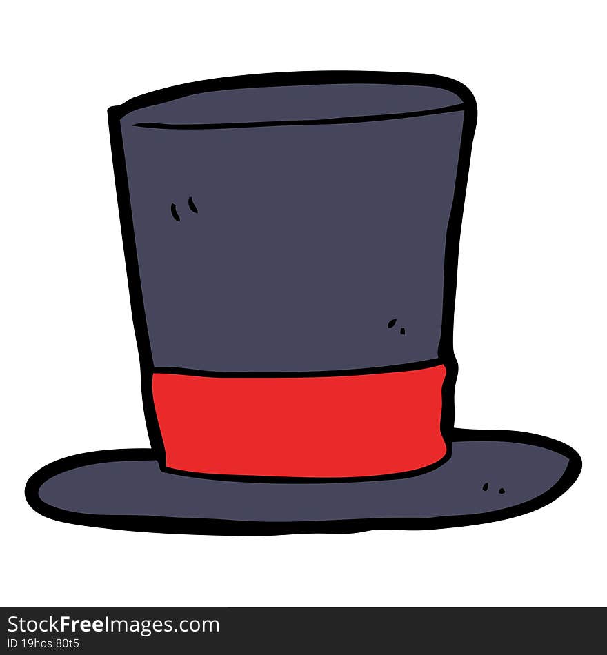 cartoon top hat