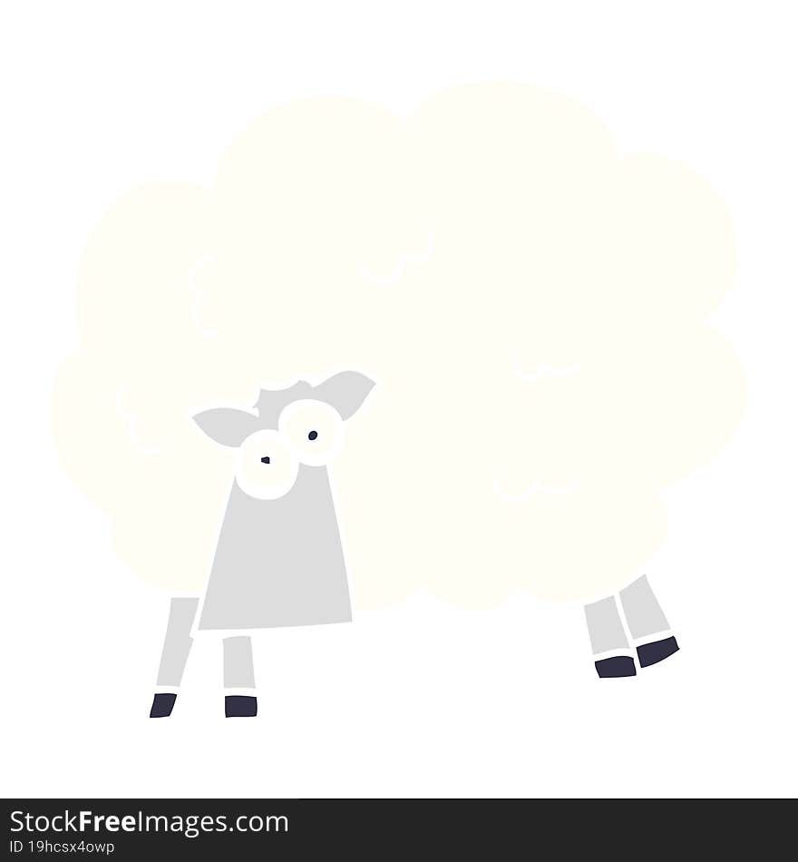 cartoon doodle funny sheep