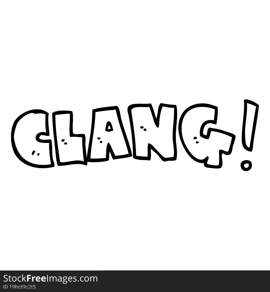 cartoon word clang