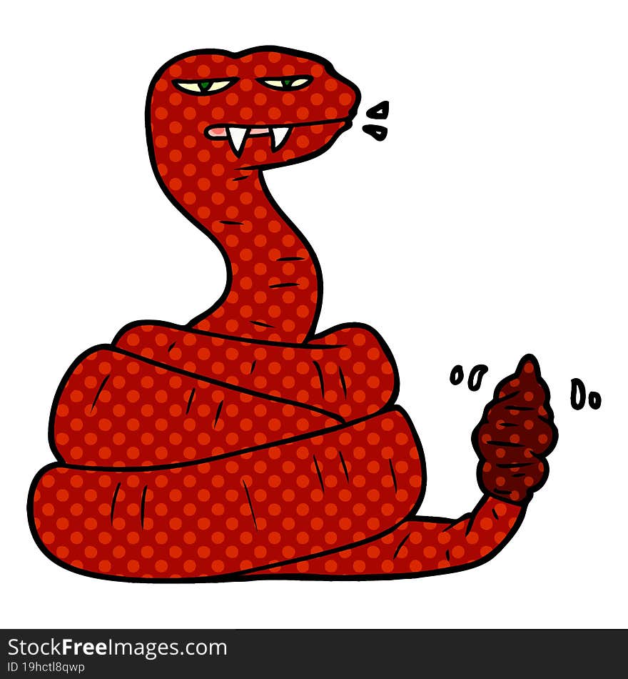 cartoon angry rattlesnake. cartoon angry rattlesnake