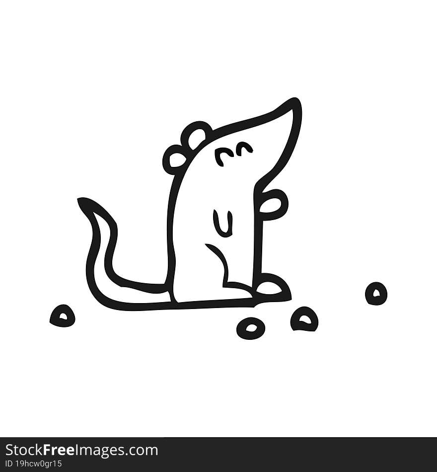 black and white cartoon mouse