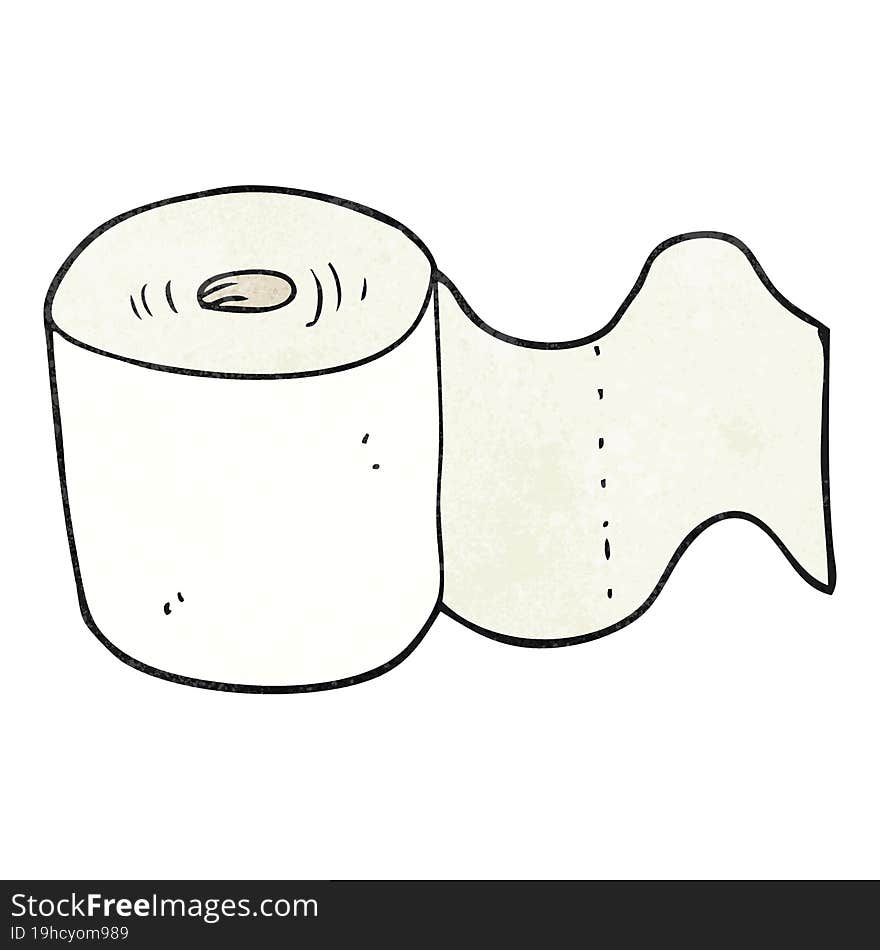 textured cartoon toilet roll