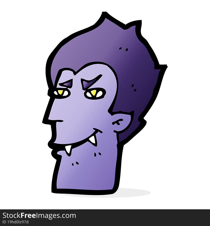 cartoon vampire face