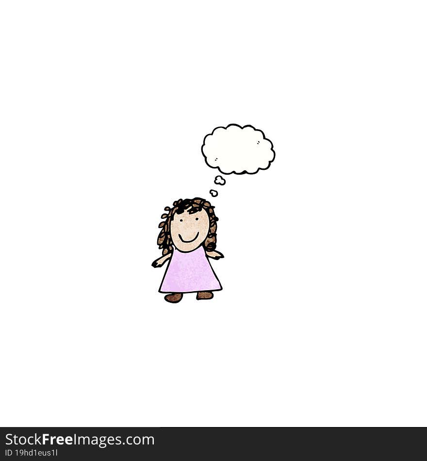 child\'s drawing of a little girl