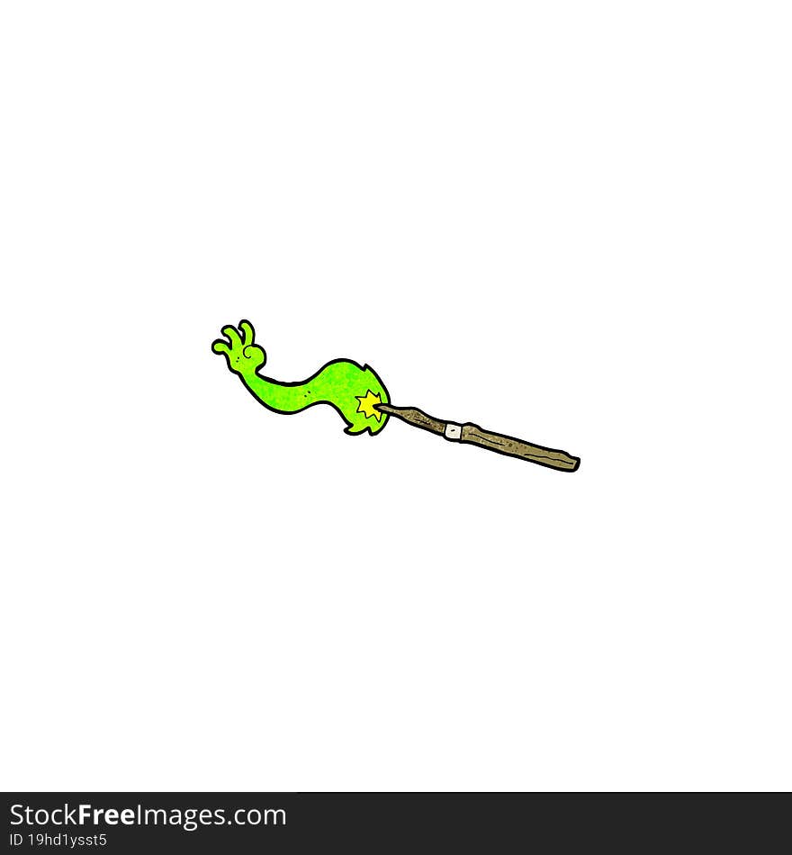 cartoon magic wand