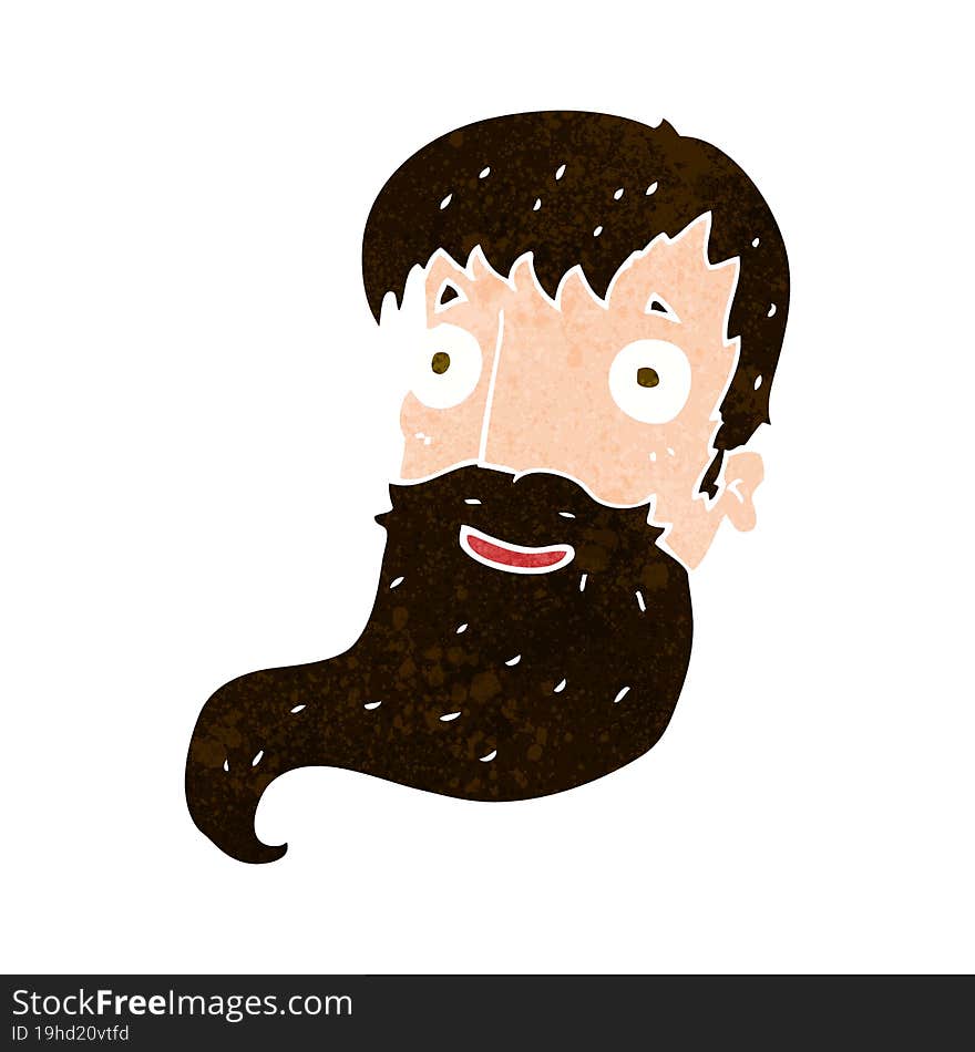 cartoon bearded man