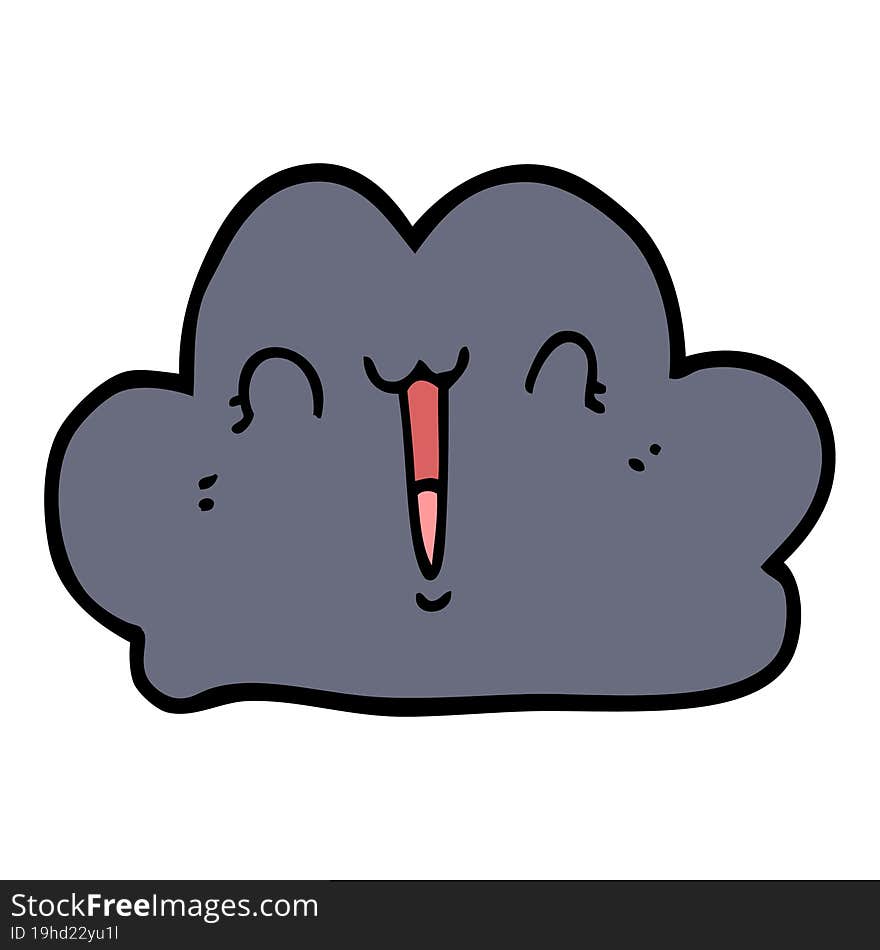 Cute Cartoon Cloud