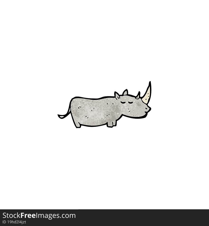 cartoon rhinoceros