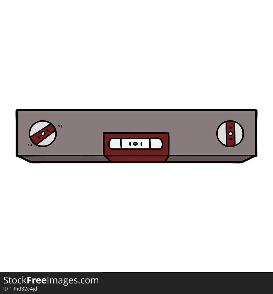 cartoon spirit level. cartoon spirit level