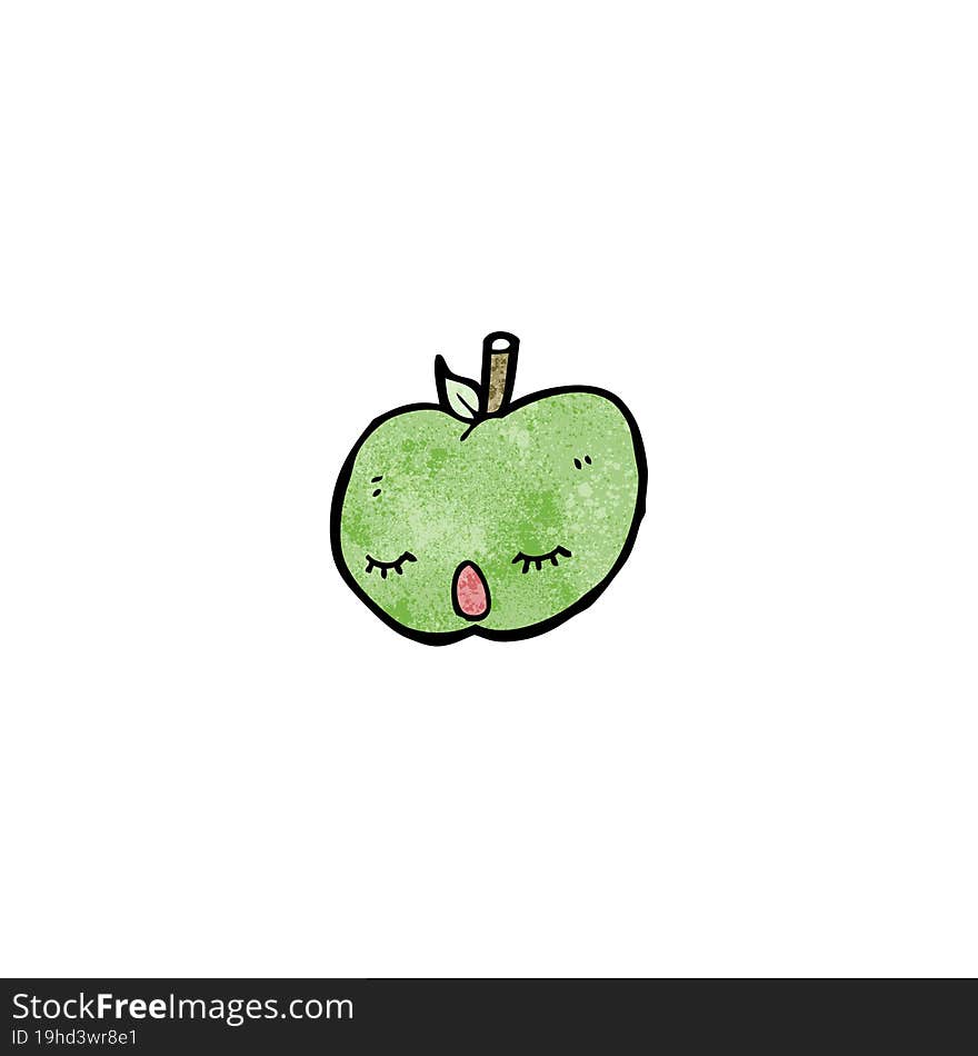 pretty apple cartoon