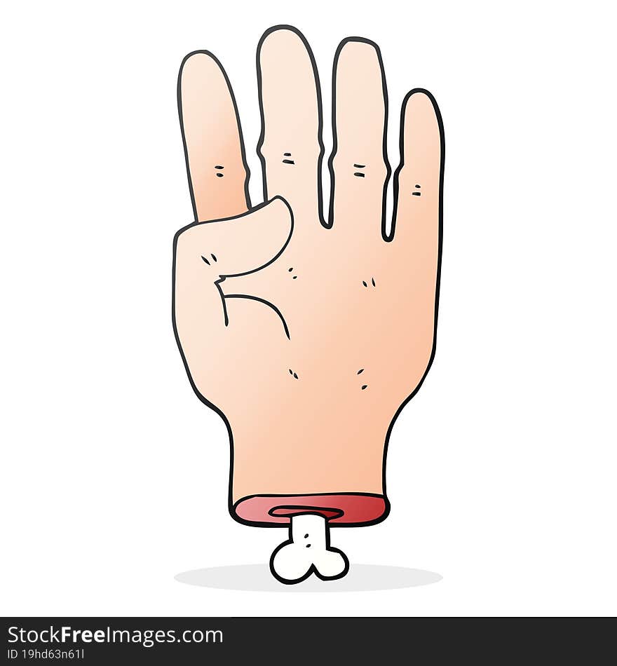 cartoon hand