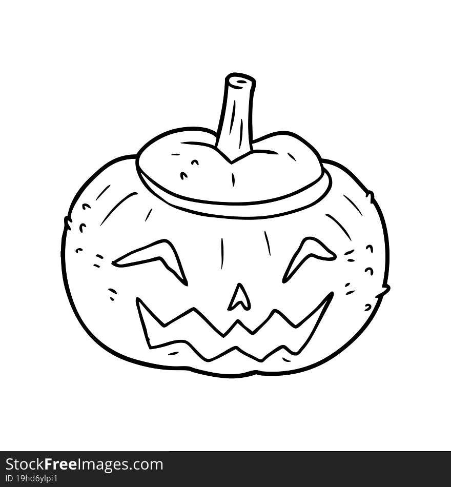 cartoon halloween pumpkin. cartoon halloween pumpkin