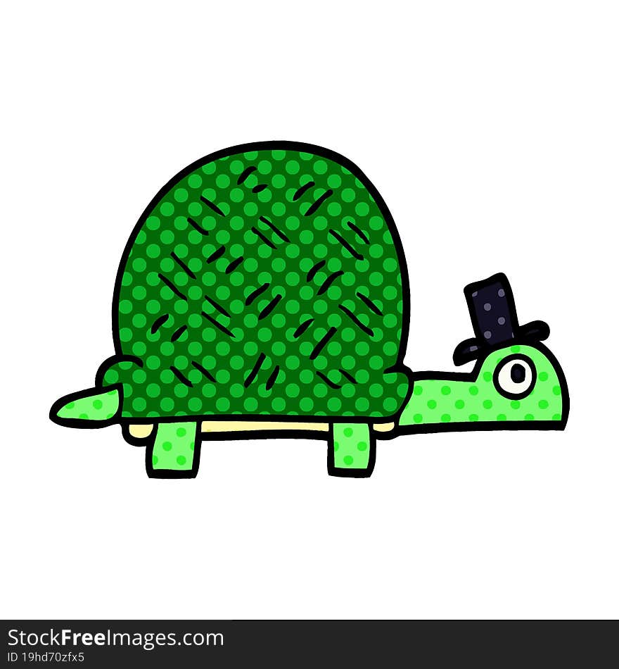 cartoon doodle funny tortoise