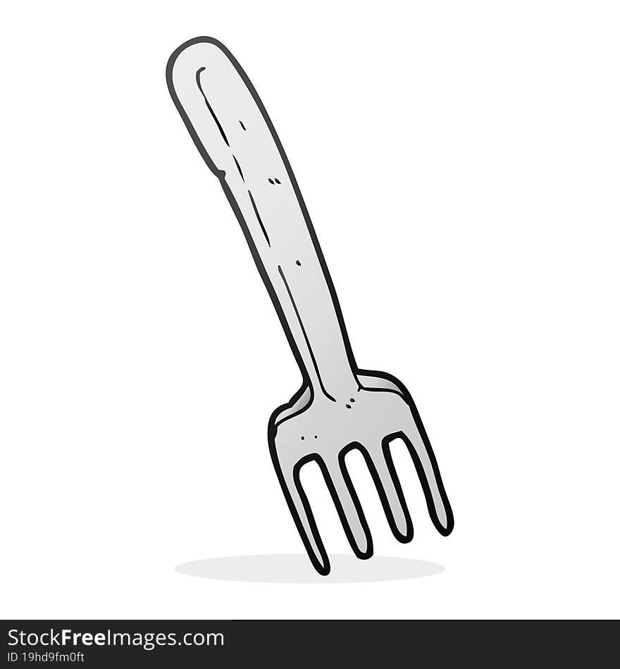 cartoon fork