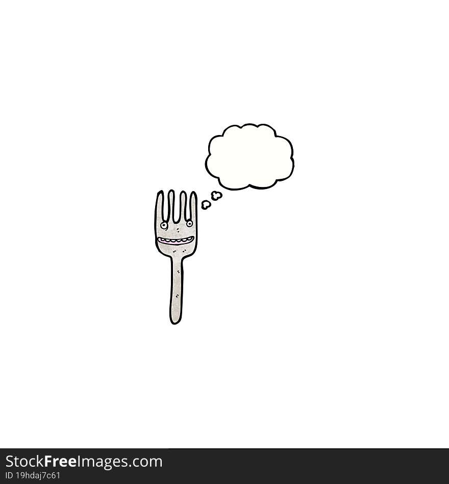 cartoon fork