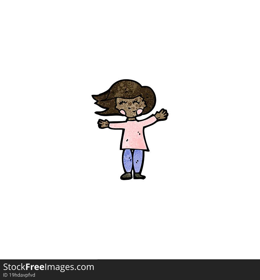 Cartoon Happy Person