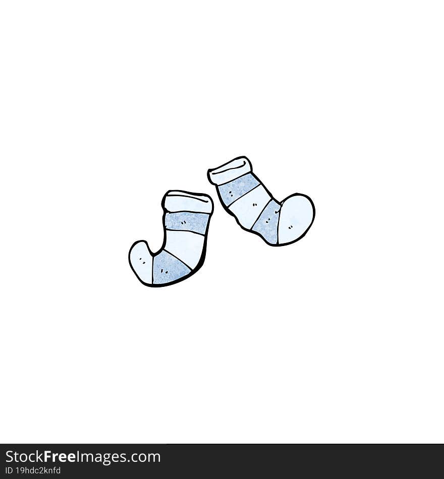 cartoon stripy socks