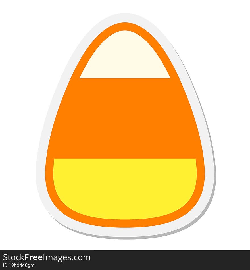 Candy Corn Sticker