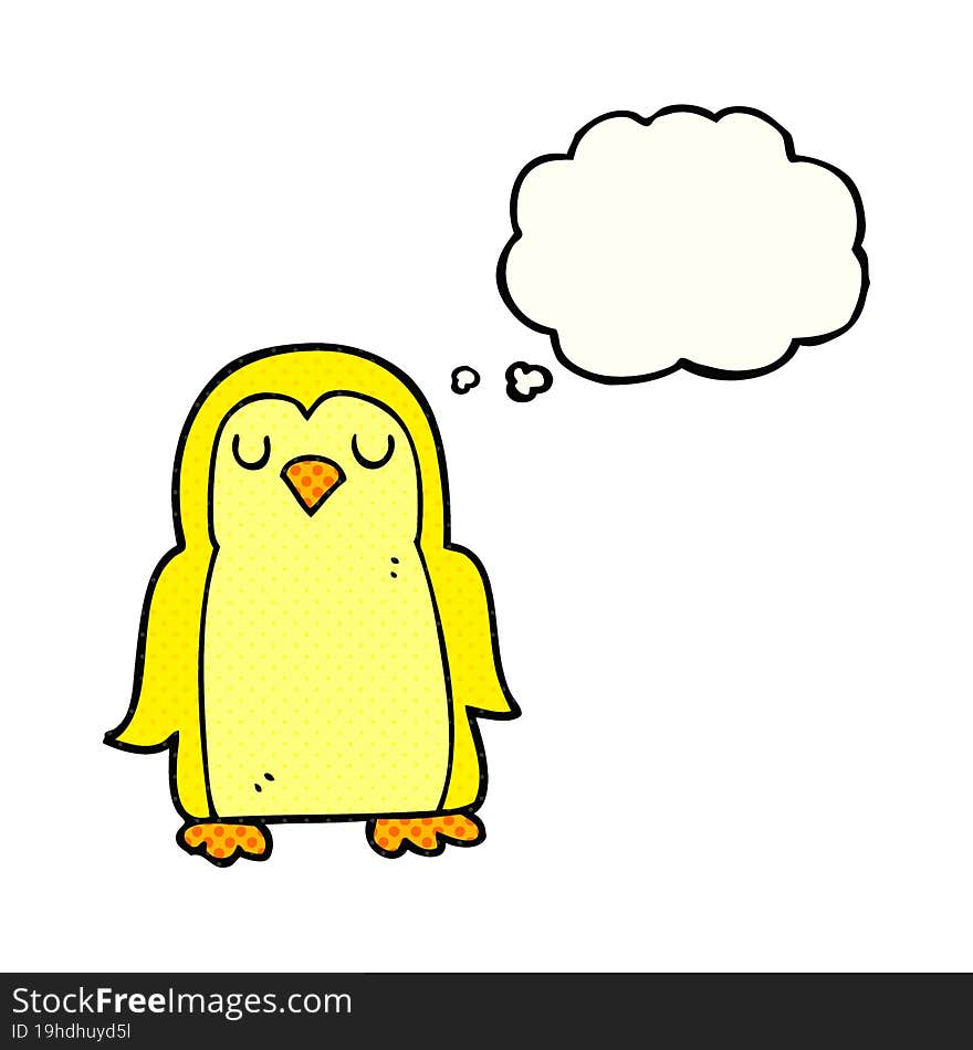 Thought Bubble Cartoon Bird