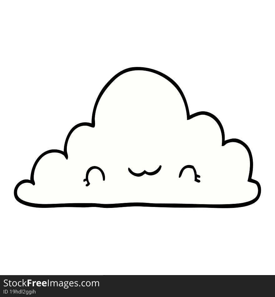 cute cartoon cloud