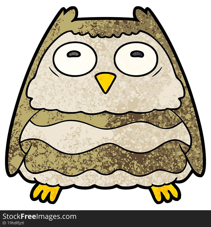 cartoon owl. cartoon owl