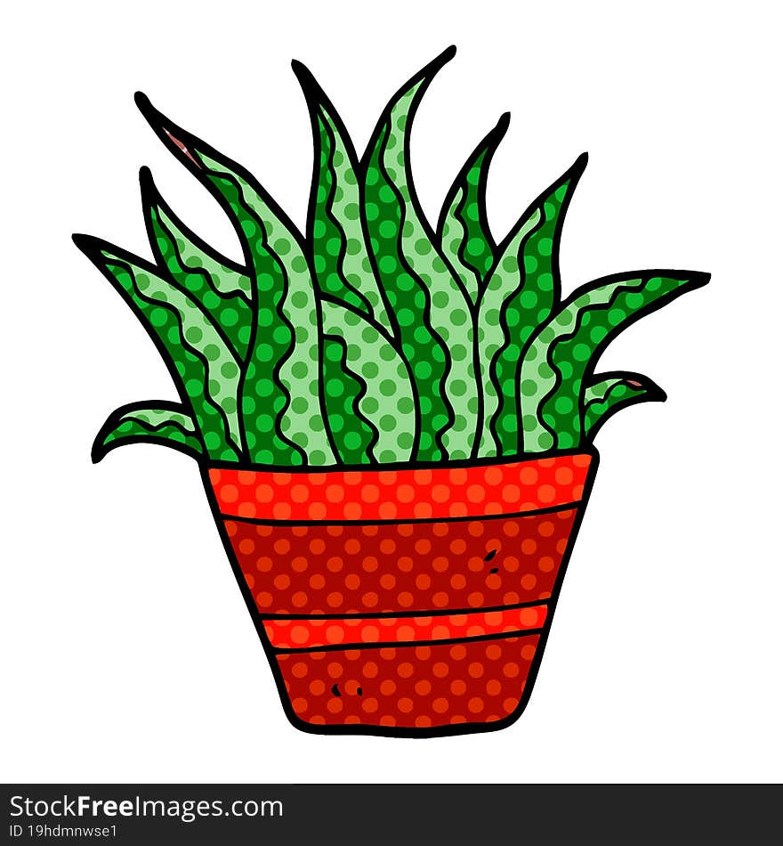 Cartoon Doodle House Plant