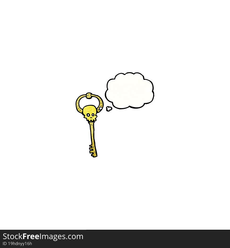 Cartoon Skeleton Key