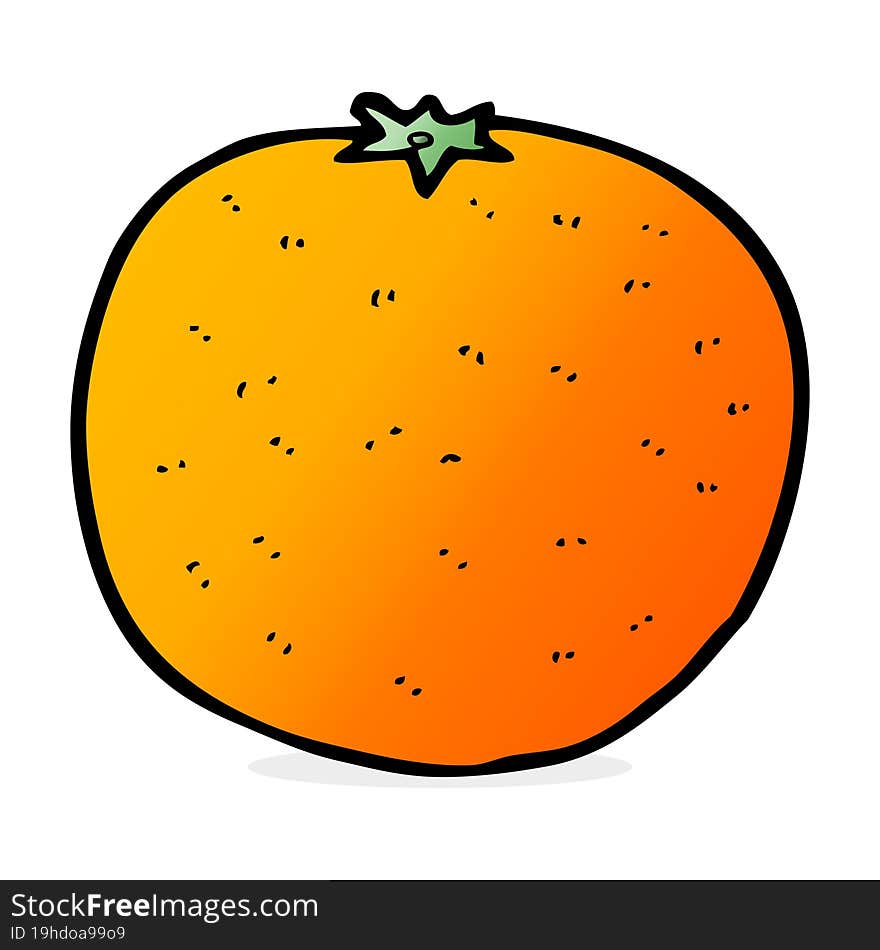 cartoon orange