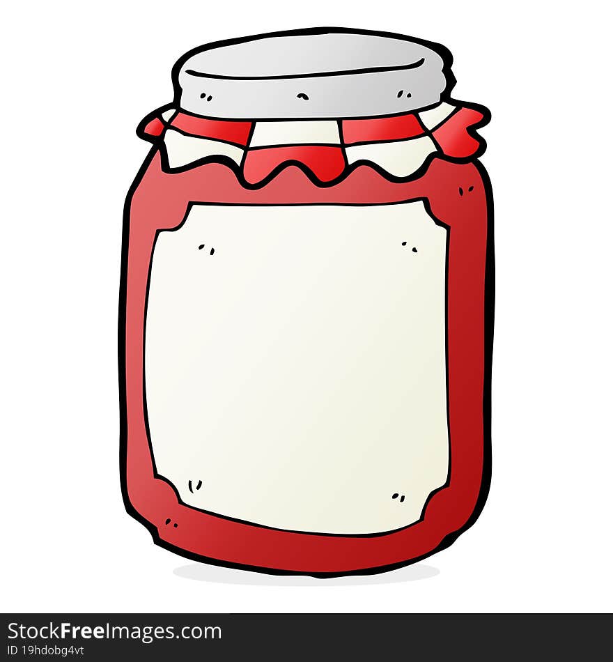 cartoon jar of preserve