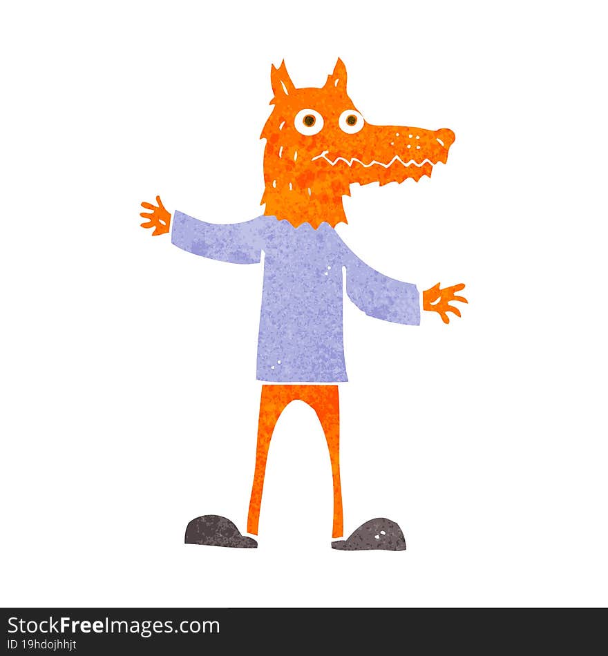 cartoon fox man