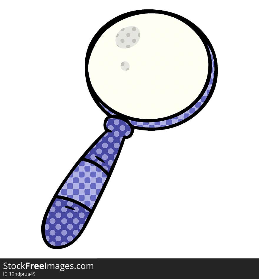 Cartoon Doodle Of A Magnifying Glass