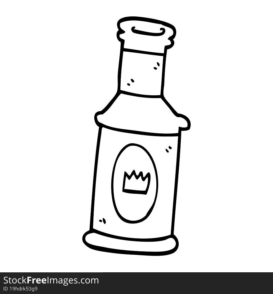 line drawing cartoon alcoholic drink