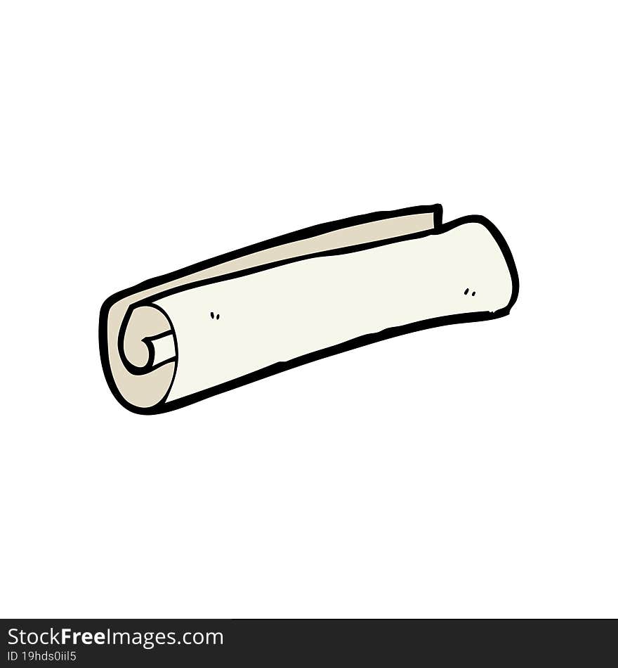 cartoon scroll