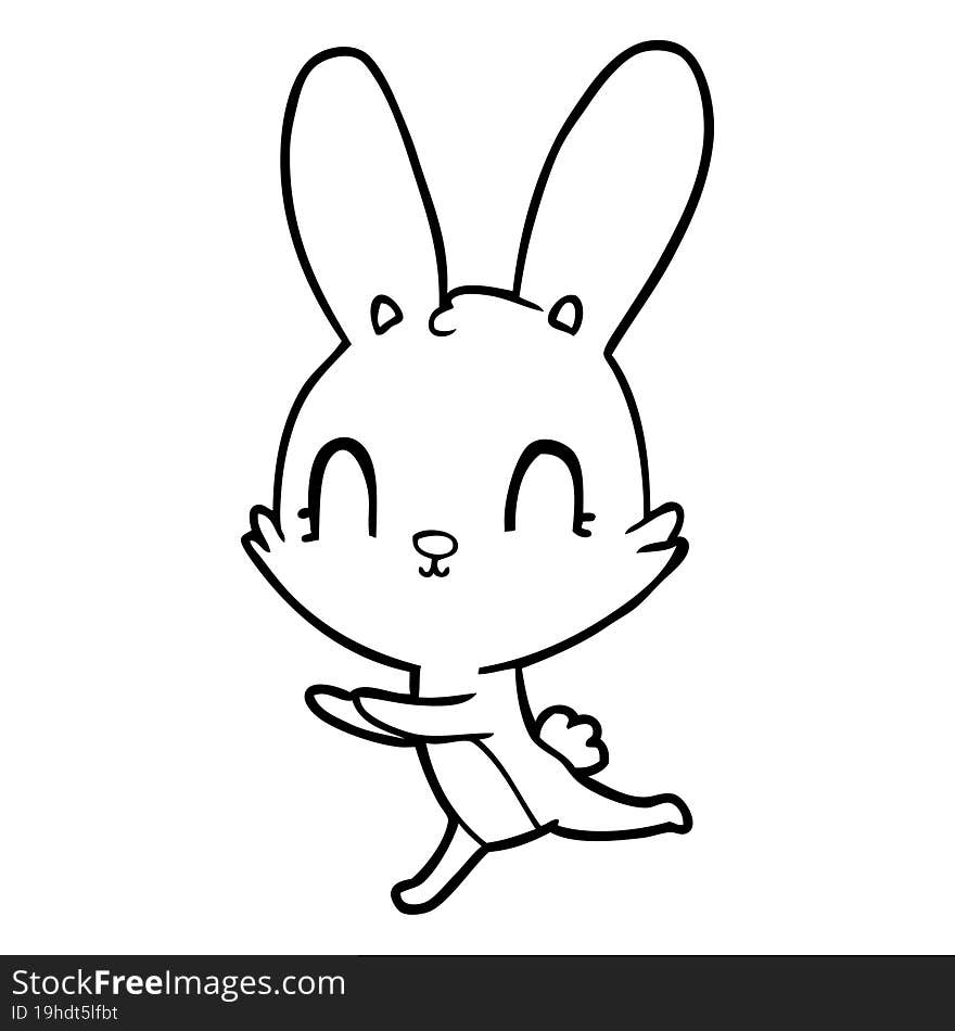 cute cartoon rabbit. cute cartoon rabbit