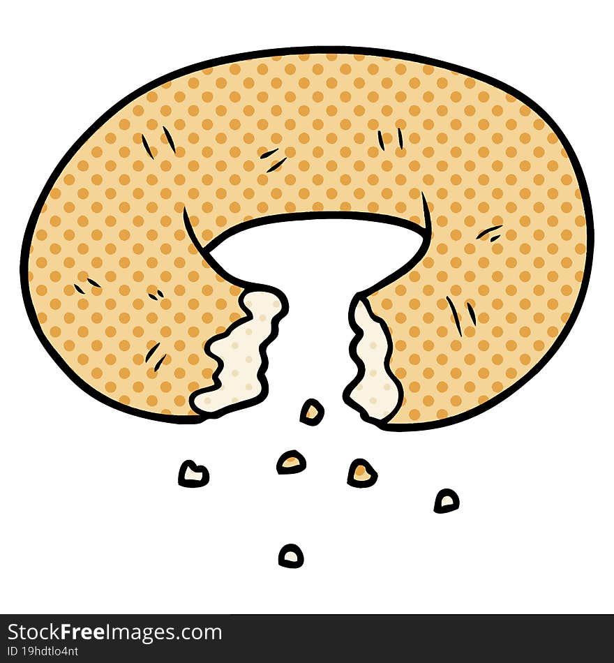 cartoon donut. cartoon donut