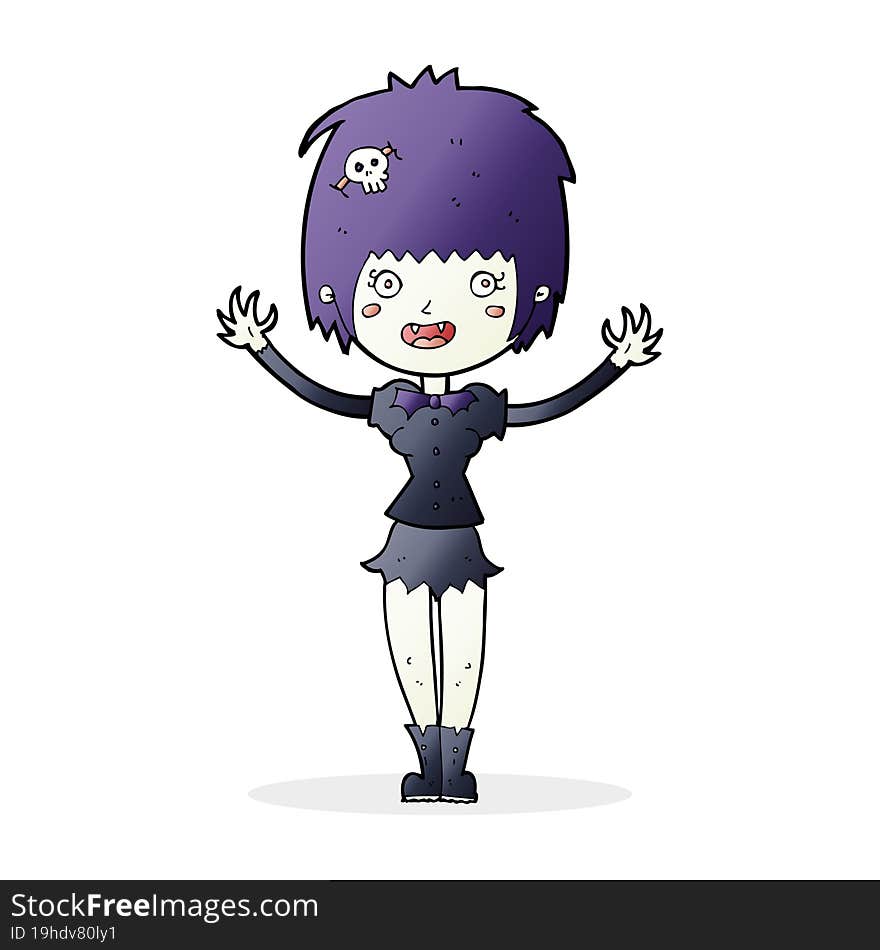 cartoon vampire girl