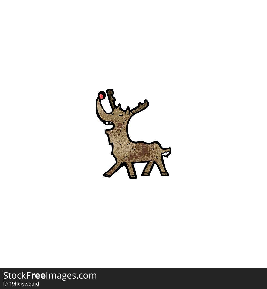 cartoon reindeer