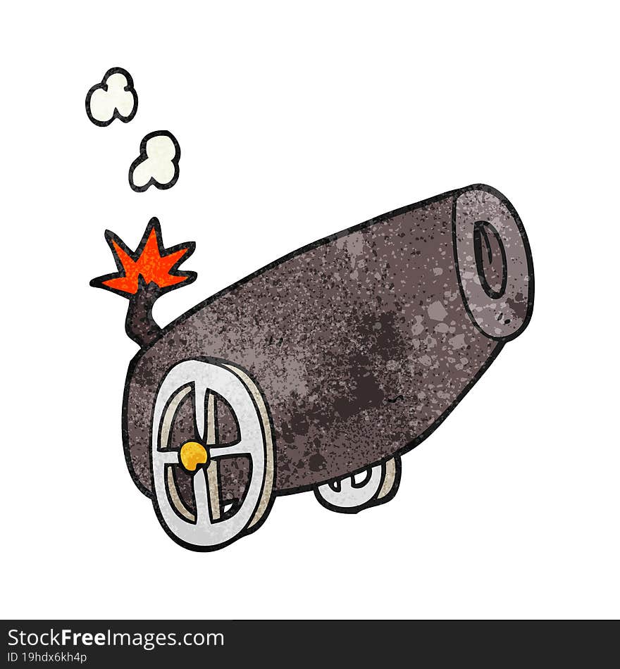 textured cartoon cannon