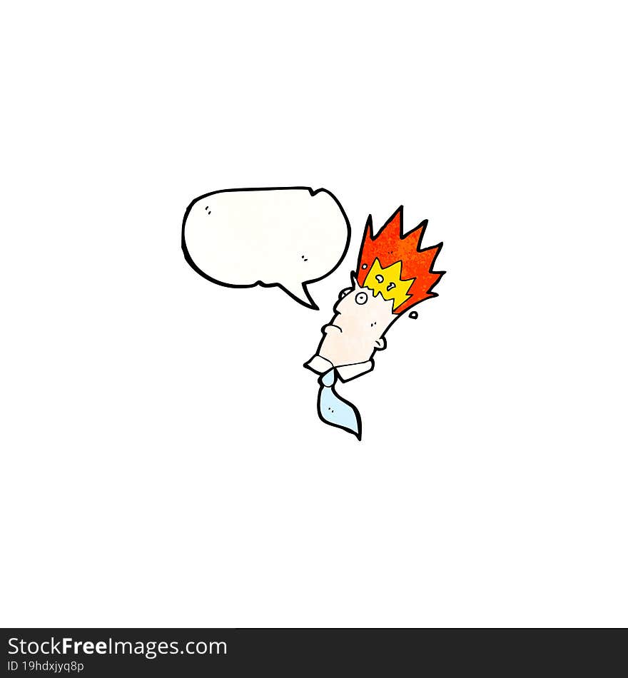 exploding head cartoon