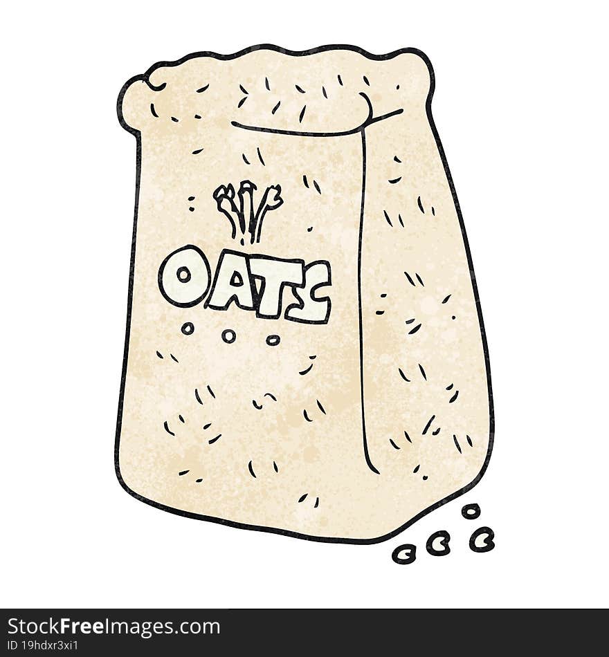 textured cartoon oats