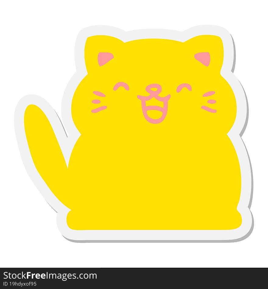 cute little cat sticker