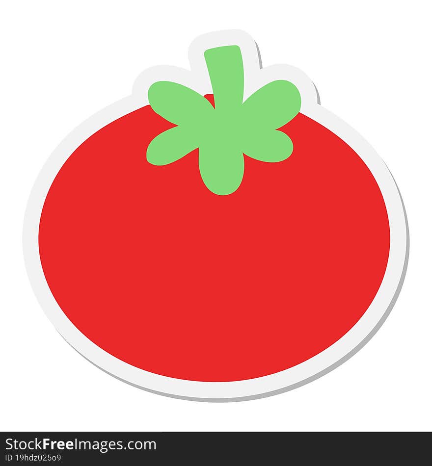 perfectly ripe tomato sticker