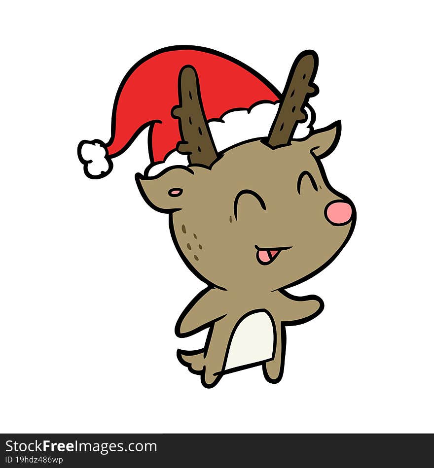 cartoon christmas reindeer. cartoon christmas reindeer