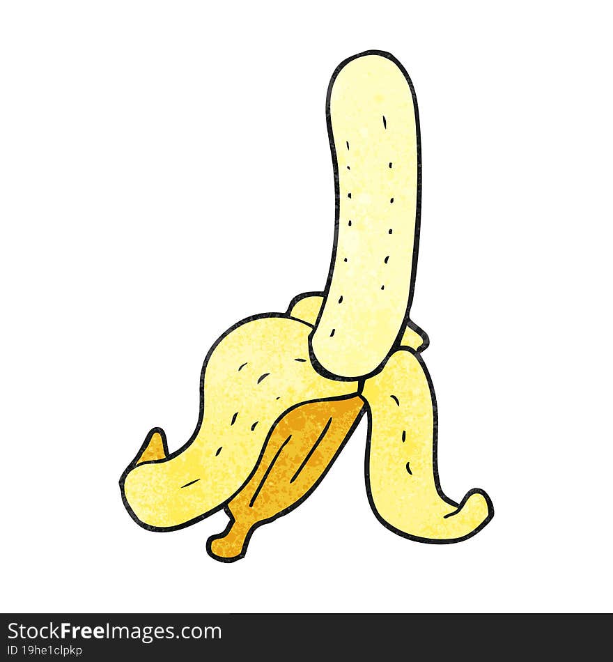 textured cartoon banana