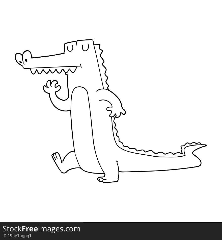 cartoon crocodile. cartoon crocodile