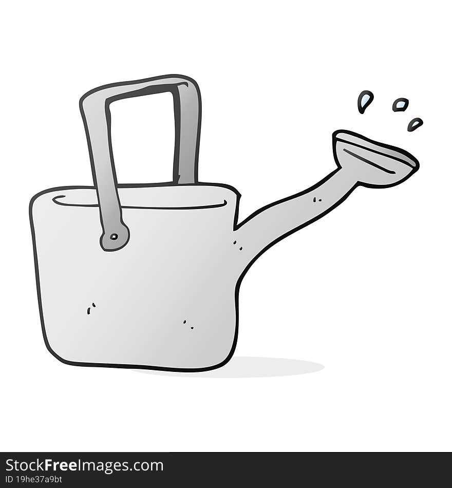 cartoon watering can