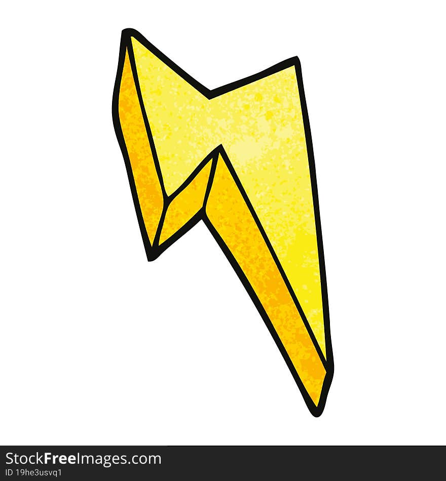 cartoon doodle decorative lightning bolt